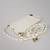 iPhone Air Case Hülle - Bio Eco-Friendly Vegan mit Handykette Necklace - Weiss