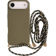 iPhone Air Case Hülle - Bio Eco-Friendly Vegan mit Handykette Necklace - Dunkelgrün