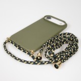 iPhone Air Case Hülle - Bio Eco-Friendly Vegan mit Handykette Necklace - Dunkelgrün