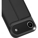 iPhone Air Case H&uuml;lle - Dux Ducis Skin Pro - Flexibles PU und TPU Kunstleder mit Kartenfach und Klappe - Schwarz