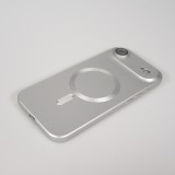 iPhone Air Case Hülle - Gummi weich mit Kameraschutzglas MagSafe - Silber