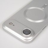 iPhone Air Case Hülle - Gummi weich mit Kameraschutzglas MagSafe - Silber