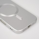 iPhone Air Case Hülle - Gummi weich mit Kameraschutzglas MagSafe - Silber