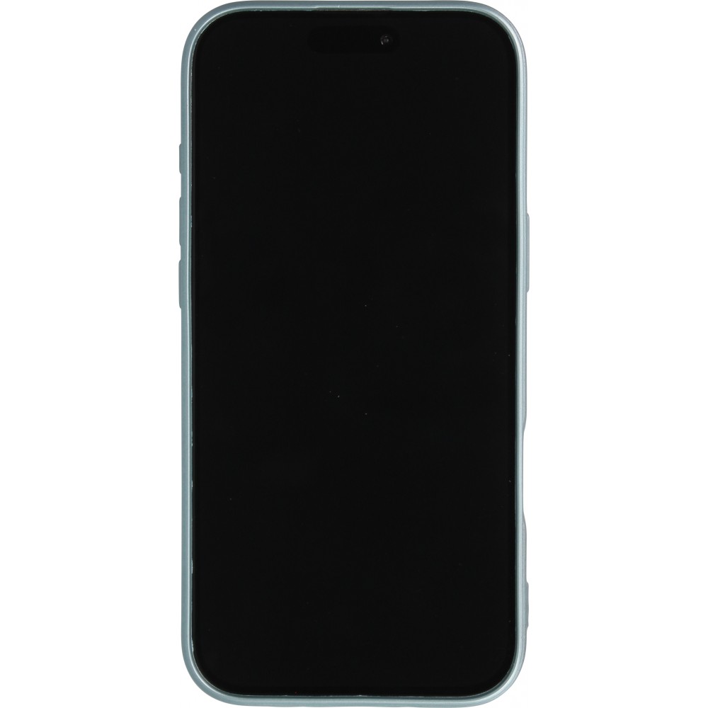 iPhone Air Case Hülle - Gummi weich mit Kameraschutzglas MagSafe - Blau