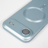 iPhone Air Case Hülle - Gummi weich mit Kameraschutzglas MagSafe - Blau
