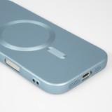 iPhone Air Case Hülle - Gummi weich mit Kameraschutzglas MagSafe - Blau