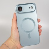 iPhone Air Case Hülle - Gummi weich mit Kameraschutzglas MagSafe - Blau