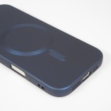 iPhone Air Case Hülle - Gummi weich mit Kameraschutzglas MagSafe - Dunkelblau