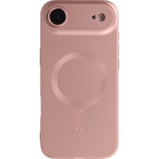iPhone Air Case Hülle - Gummi weich mit Kameraschutzglas MagSafe - Rosa