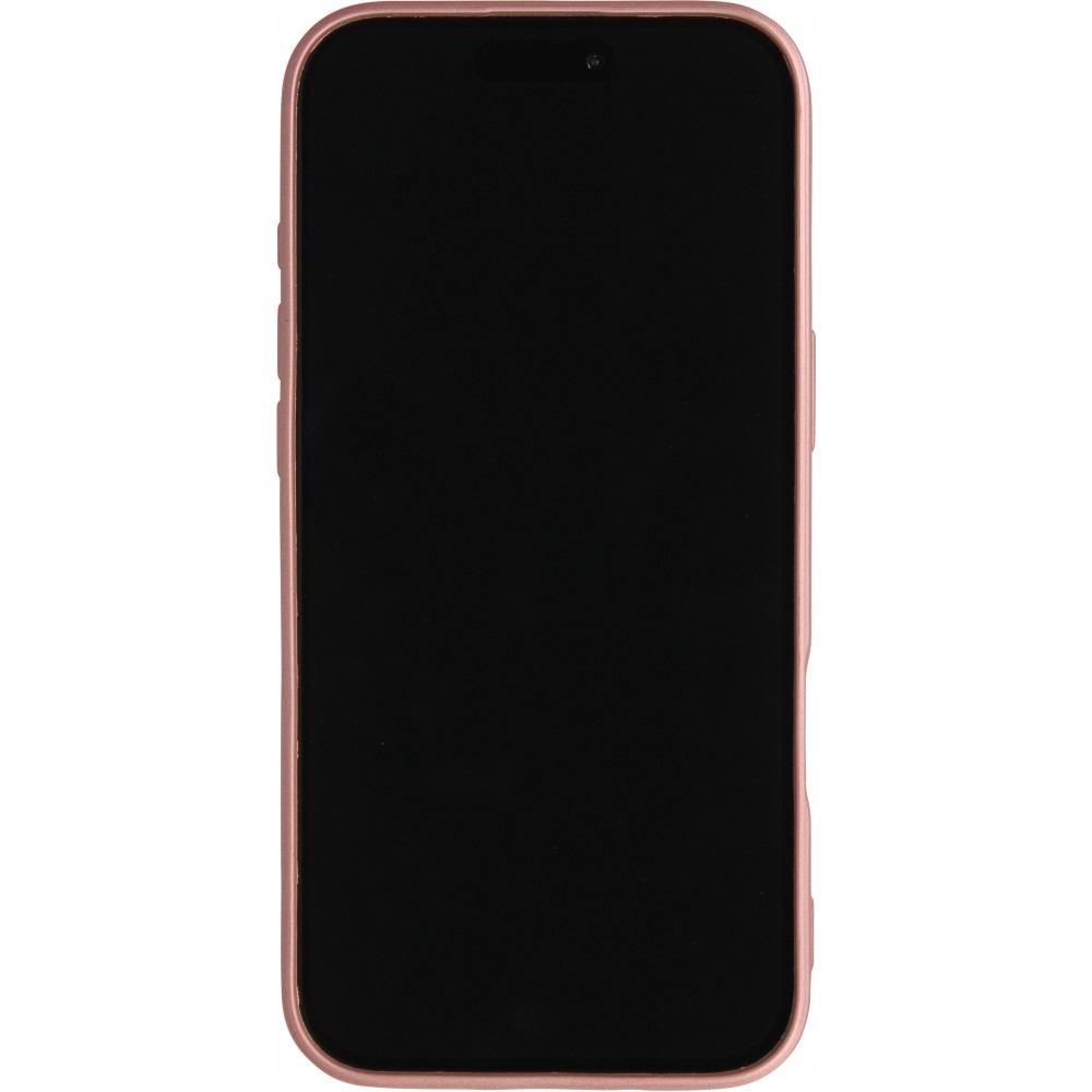 iPhone Air Case Hülle - Gummi weich mit Kameraschutzglas MagSafe - Rosa