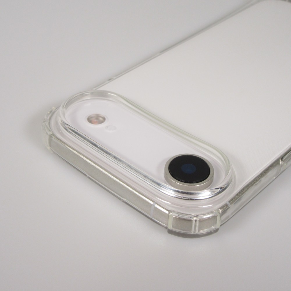 iPhone Air Case Hülle - Gummi transparent bumper mit Seil - Grün / gold