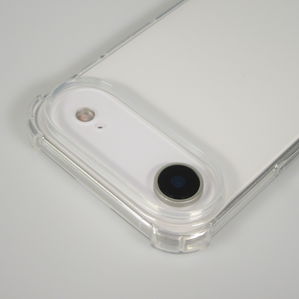 iPhone Air Case Hülle - Gummi Transparent Gel Bumper mit extra Schutz für Ecken Antischock