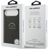 iPhone Air Case Hülle - Karl Lagerfeld PU RSG MagSafe Logo Elegant und Schutz - Schwarz