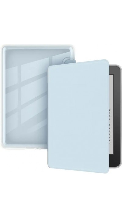 Kindle Paperwhite 2024 (12e génération) Case Hülle - Ultra-transparente Acryl- und TPU-Hülle mit Stosschutz und Standby / Weckfunktion - Blau