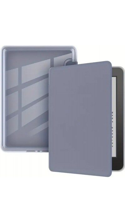 Kindle Paperwhite 2024 (12e génération) Case Hülle - Ultra-transparente Acryl- und TPU-Hülle mit Stosschutz und Standby / Weckfunktion - Dunkelblau