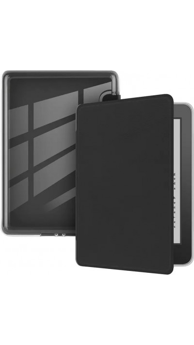 Kindle Paperwhite 2024 (12e génération) Case Hülle - Ultra-transparente Acryl- und TPU-Hülle mit Stosschutz und Standby / Weckfunktion - Schwarz