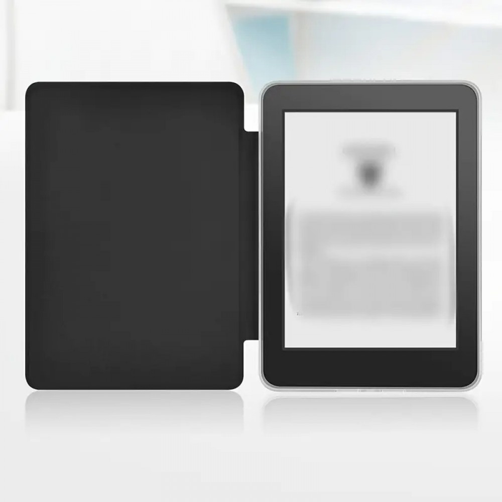 Kindle Paperwhite 2024 (12e génération) Case Hülle - Ultra-transparente Acryl- und TPU-Hülle mit Stosschutz und Standby / Weckfunktion - Schwarz