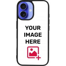 Personalisierte Hülle mit schwarzen Silikonrändern - iPhone 16