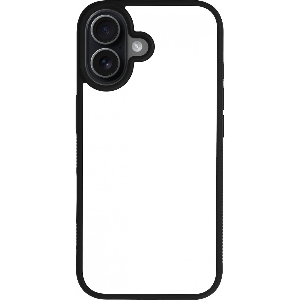 Personalisierte Hülle mit schwarzen Silikonrändern - iPhone 17