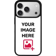 Personalisierte Hülle mit schwarzen Silikonrändern - iPhone 17 Pro