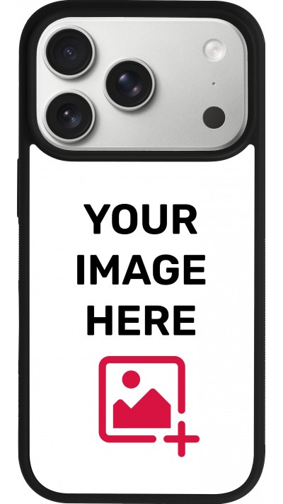 Personalisierte Hülle mit schwarzen Silikonrändern - iPhone 17 Pro