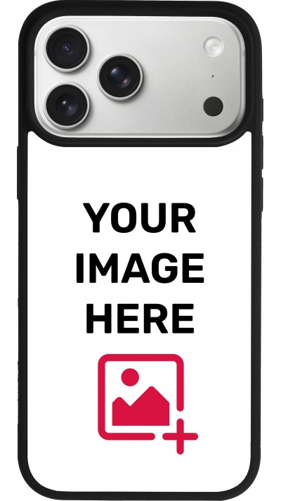 Personalisierte Hülle mit schwarzen Silikonrändern - iPhone 17 Pro Max