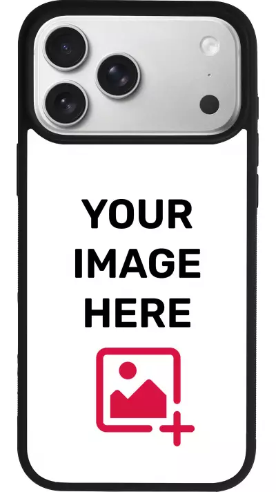 Personalisierte Hülle mit schwarzen Silikonrändern - iPhone 17 Pro Max