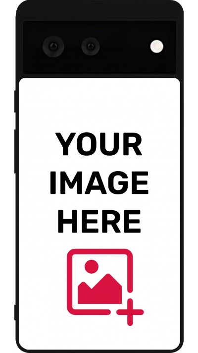 Custom Hülle Silikon schwarz - Google Pixel 6