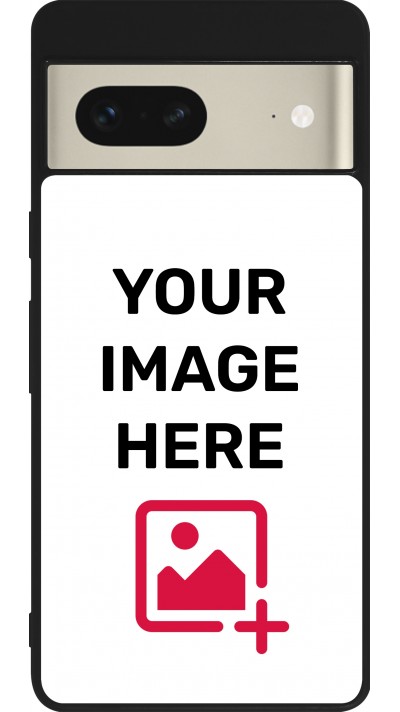 Custom Hülle Silikon schwarz - Google Pixel 7