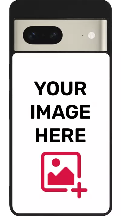 Custom Hülle Silikon schwarz - Google Pixel 7