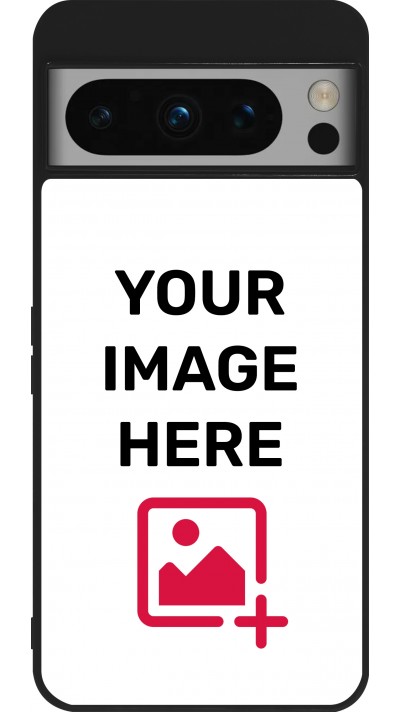 Coque personnalisée en silicone rigide noir - Google Pixel 8 Pro