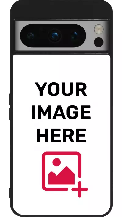 Custom Hülle Silikon schwarz - Google Pixel 8 Pro