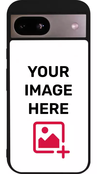 Custom Hülle Silikon schwarz - Google Pixel 8a