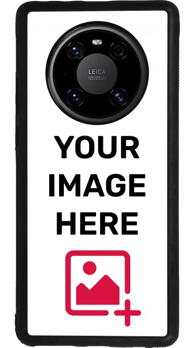 Custom Hülle Silikon schwarz - Huawei Mate 40 Pro