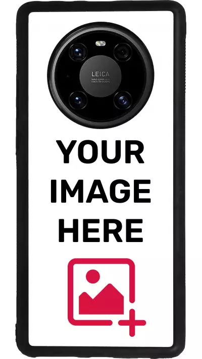 Custom Hülle Silikon schwarz - Huawei Mate 40 Pro