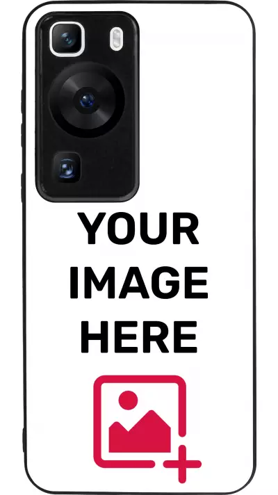 Custom Hülle Silikon schwarz - Huawei P60