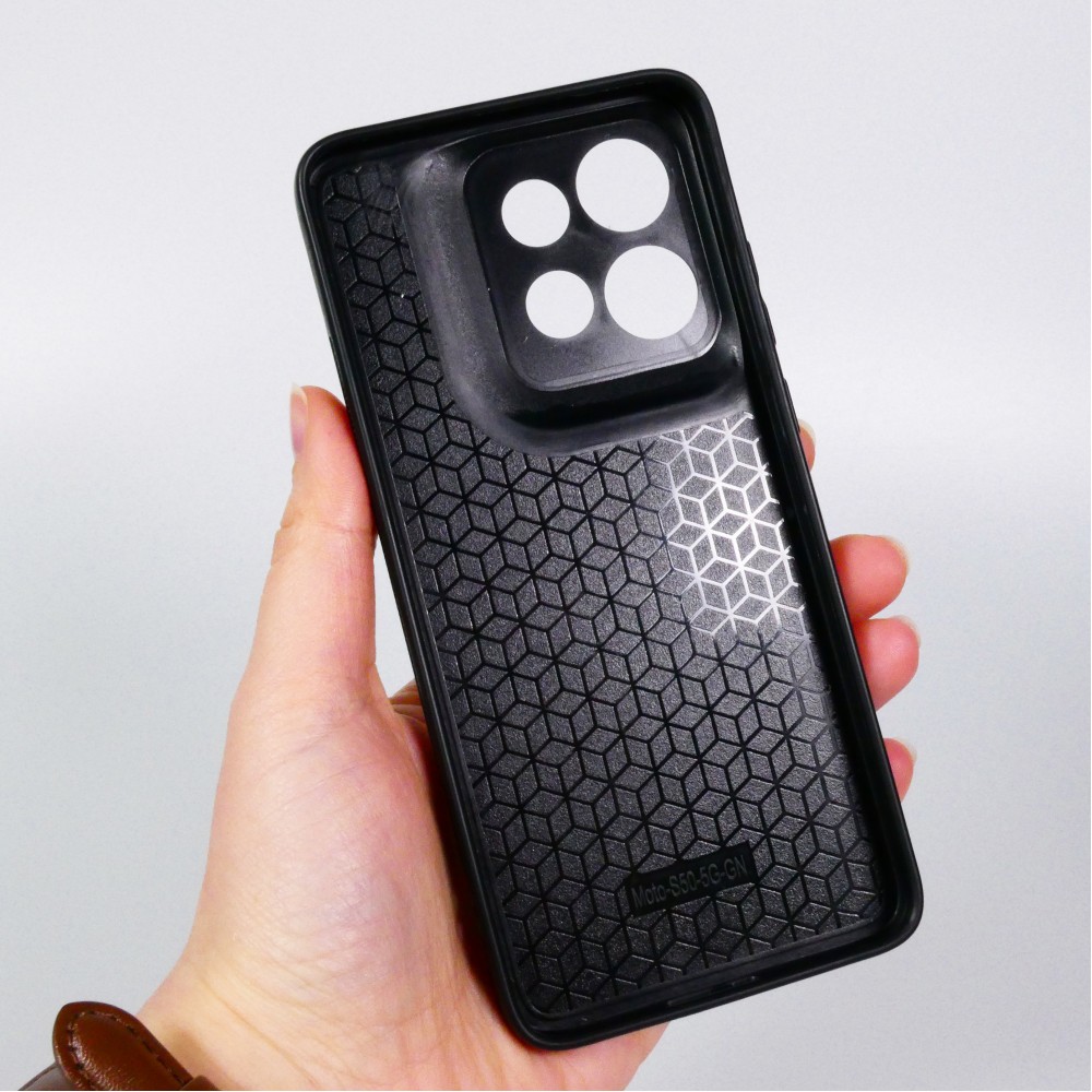 Custom Hülle Silikon schwarz - Motorola Moto S50