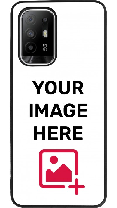 Custom Hülle Silikon schwarz - OPPO F19 Pro+