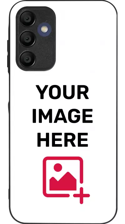 Custom Hülle Silikon schwarz - Samsung Galaxy A15