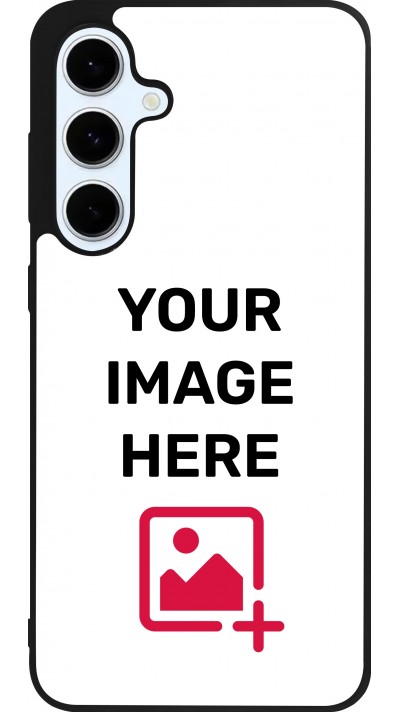 Custom Hülle Silikon schwarz - Samsung Galaxy S24 FE