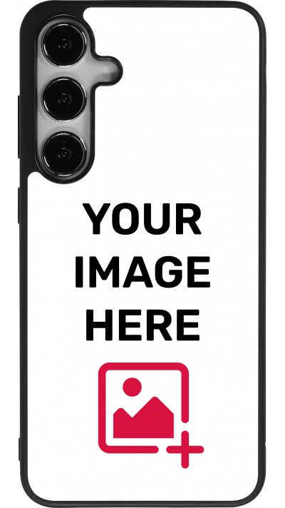 Coque personnalisée en silicone rigide noir - Samsung Galaxy S25+