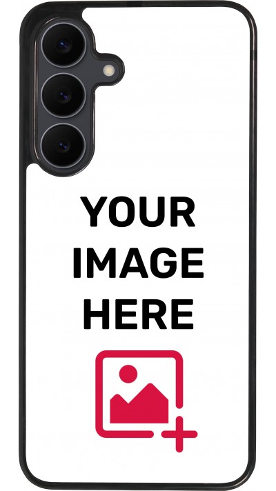 Coque personnalisée en silicone rigide noir - Samsung Galaxy S25 FE