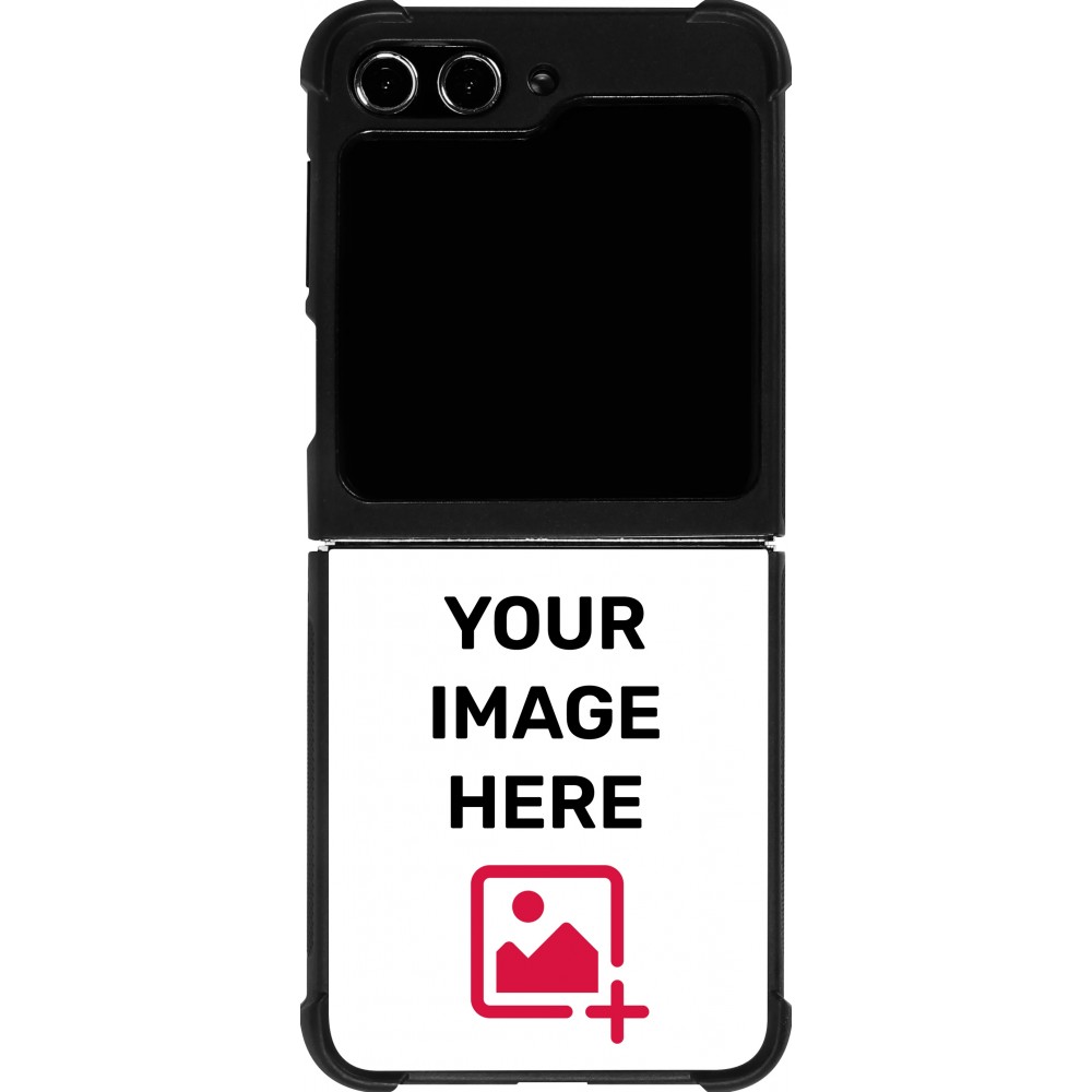 Custom Hülle Silikon schwarz - Samsung Galaxy Z Flip5