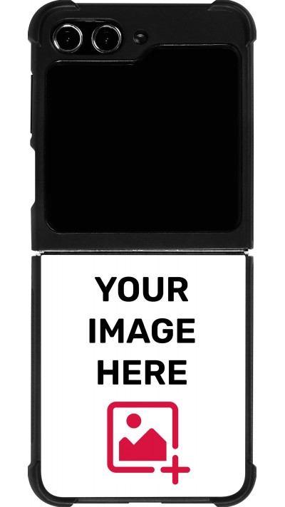 Custom Hülle Silikon schwarz - Samsung Galaxy Z Flip5