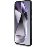 Coque Samsung Galaxy S25 - BMW Oversized rayures compatible MagSafe en cuir  - Noir