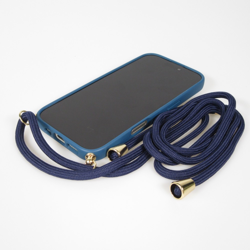 Coque Samsung Galaxy S25 Edge - Bio Eco-Friendly nature avec cordon collier - Bleu