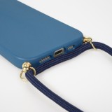 Coque Samsung Galaxy S25 Edge - Bio Eco-Friendly nature avec cordon collier - Bleu