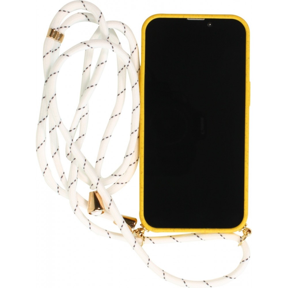 Samsung Galaxy S26 Case Hülle - Bio Eco-Friendly Vegan mit Handykette Necklace - Gelb