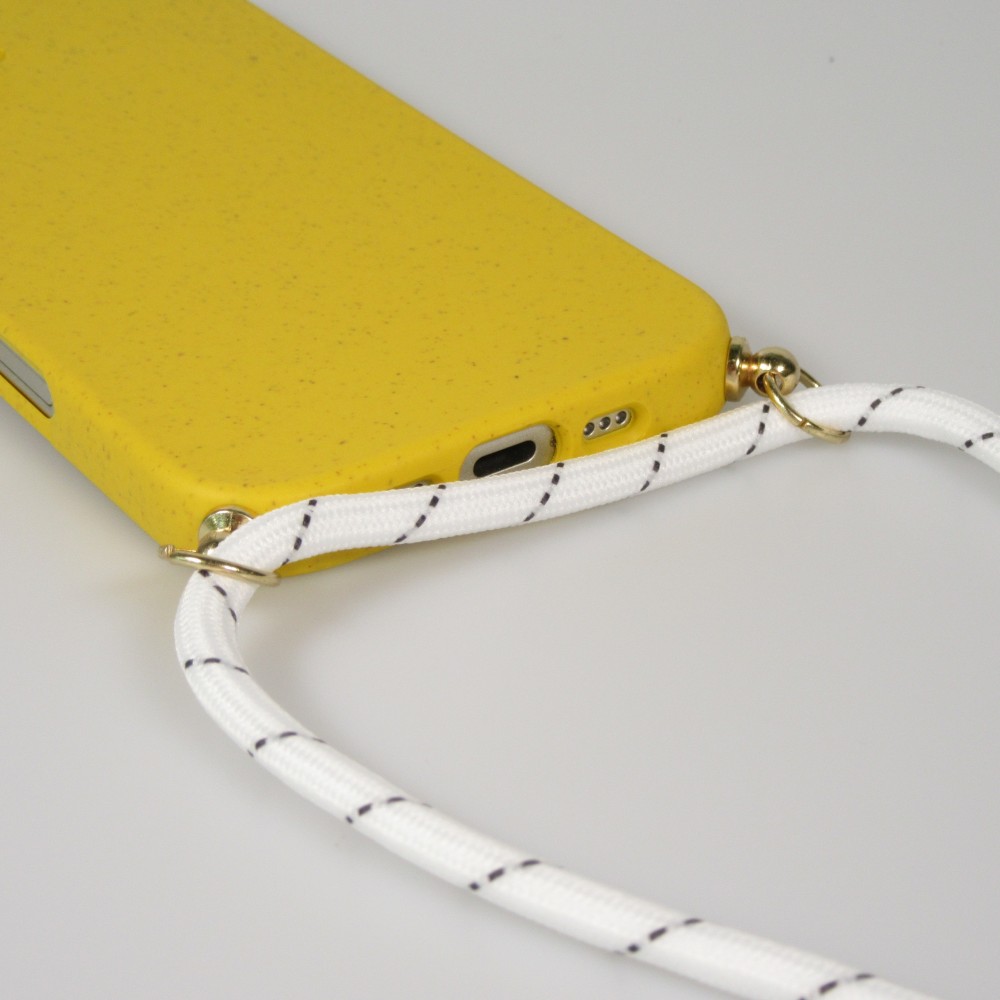 Samsung Galaxy S26 Case Hülle - Bio Eco-Friendly Vegan mit Handykette Necklace - Gelb
