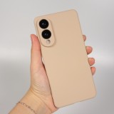 Samsung Galaxy S25 Edge Case Hülle - Silikon soft touch - Beige